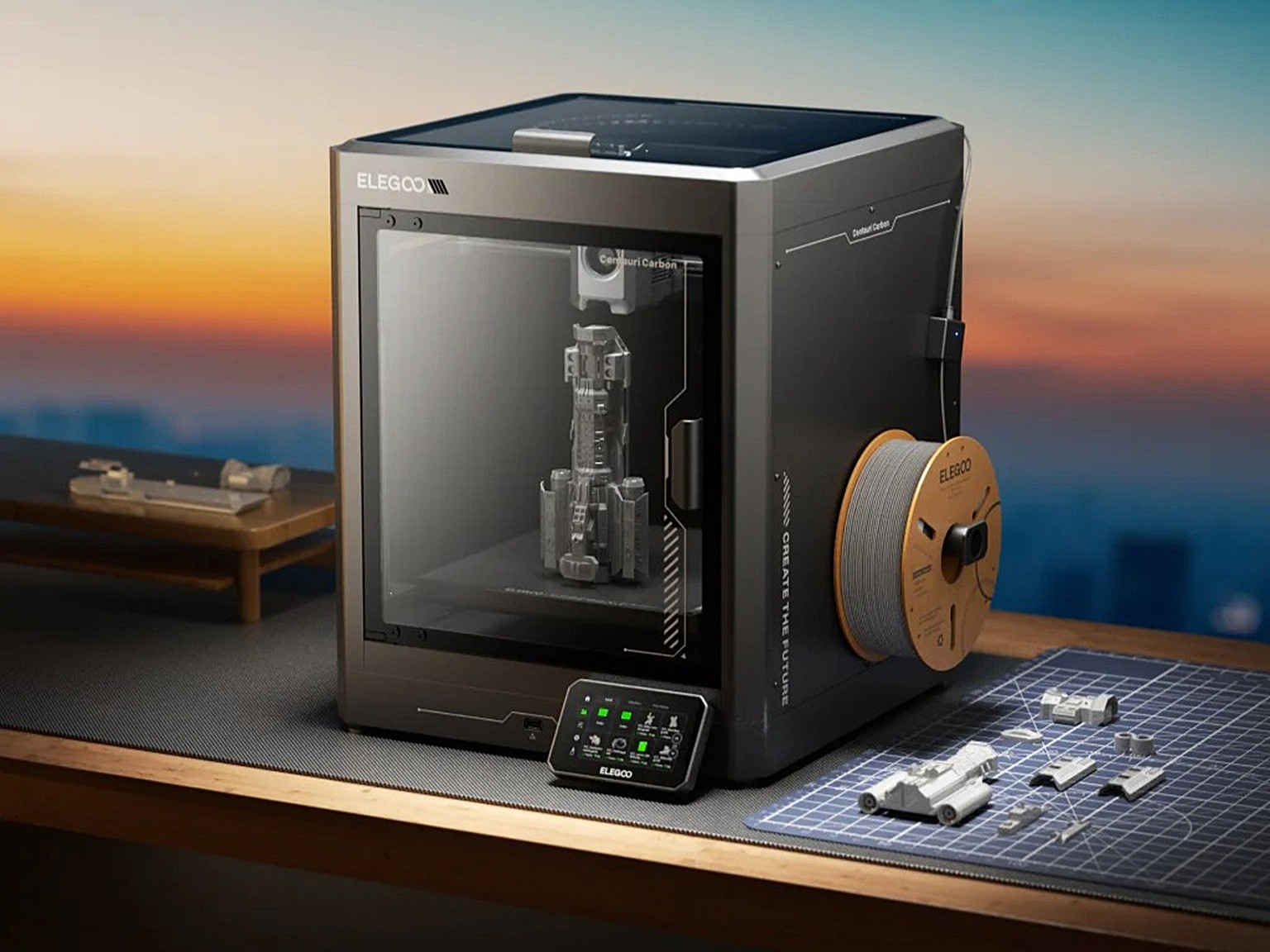 Elegoo 3D printers -- Centauri Carbon lifestyle image
